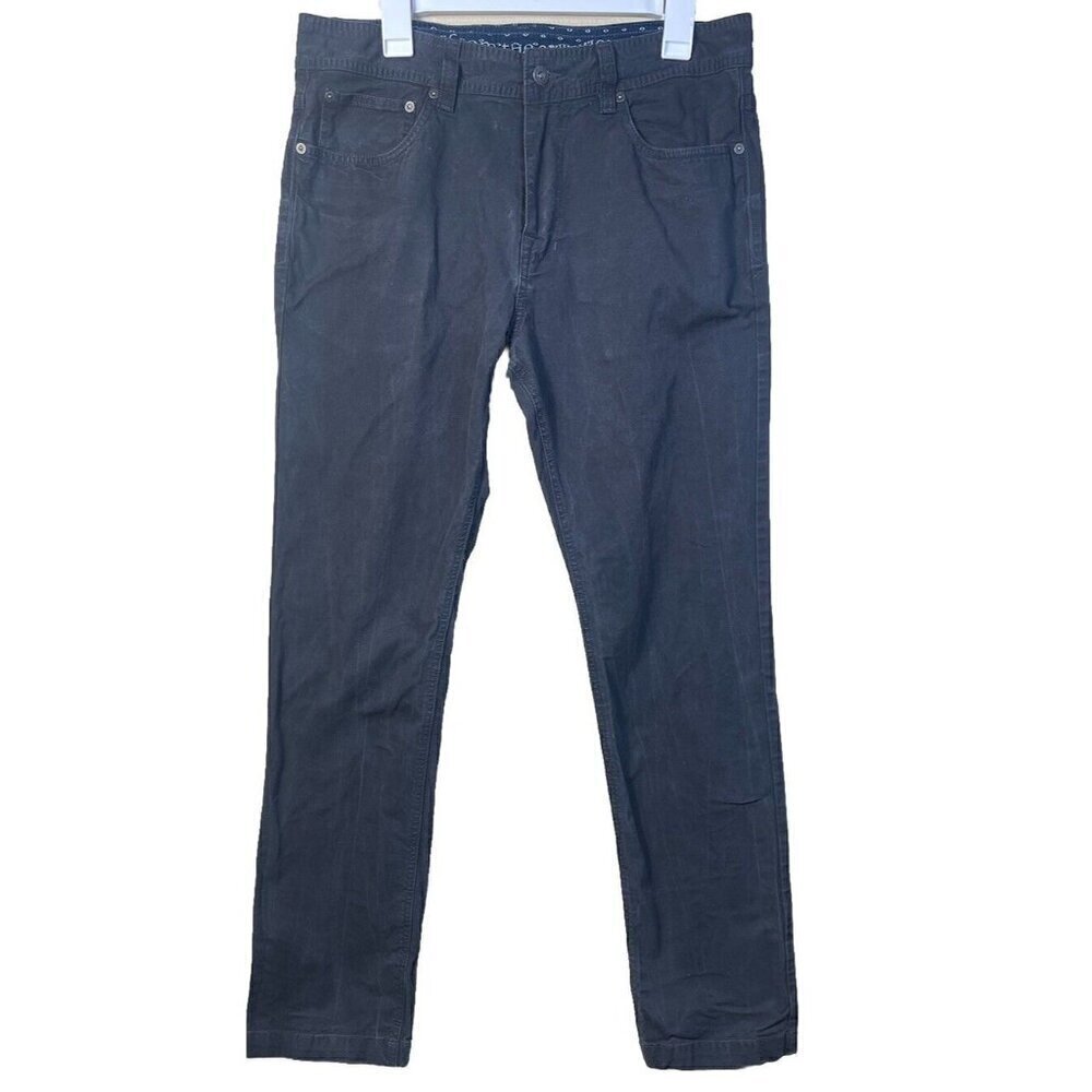 Prana Pants Men's 34 X 32 ACTUAL 35 X 31 Tucson Slim Fit M4TU32314 Gray Canvas